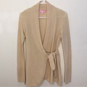 Lilly Pulitzer Tan Cashmere Cardigan